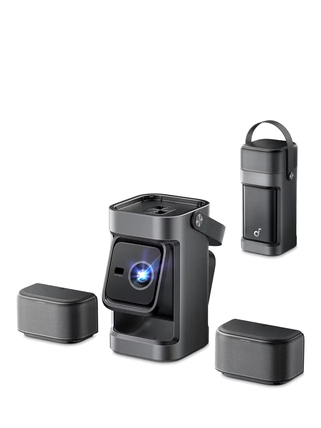 Nebula P1 portable projector with two detachable speakers